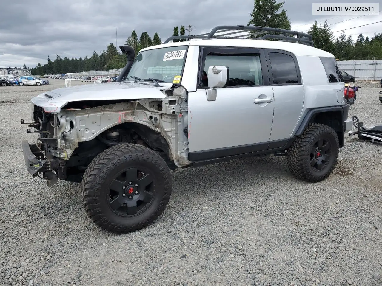 2007 Toyota Fj Cruiser VIN: JTEBU11F970029511 Lot: 62341285