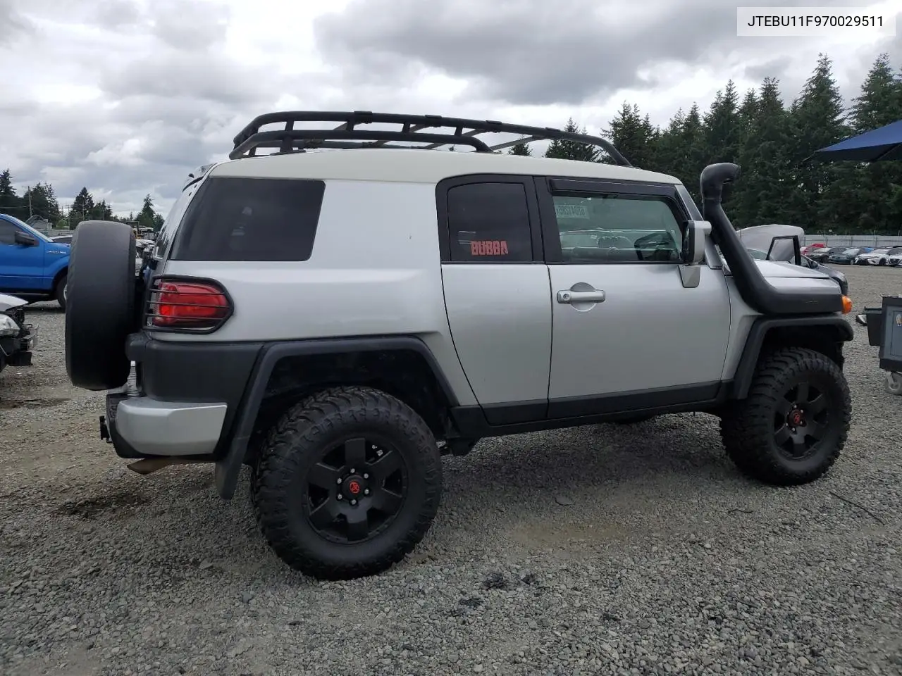 2007 Toyota Fj Cruiser VIN: JTEBU11F970029511 Lot: 62341285