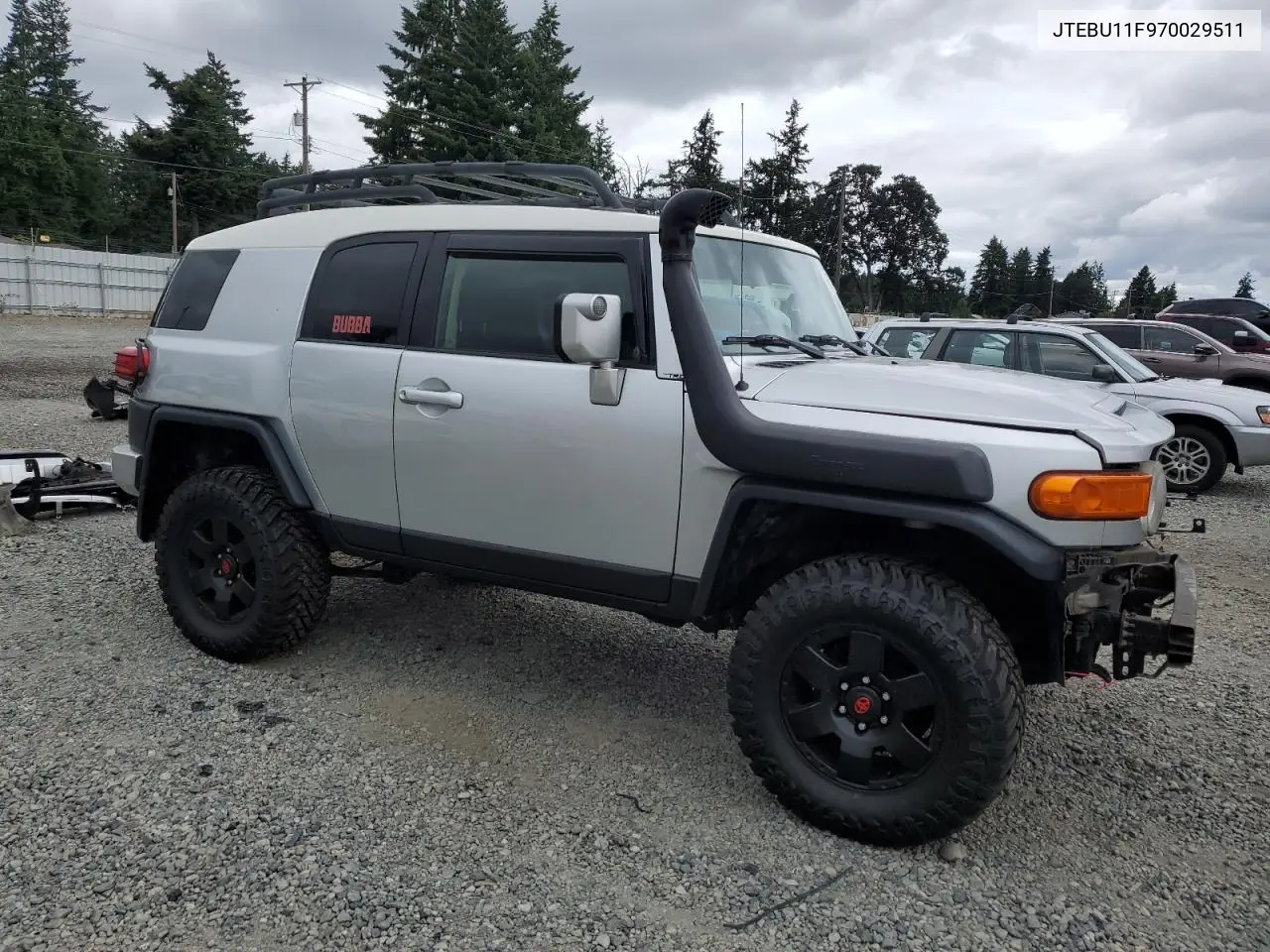 2007 Toyota Fj Cruiser VIN: JTEBU11F970029511 Lot: 62341285