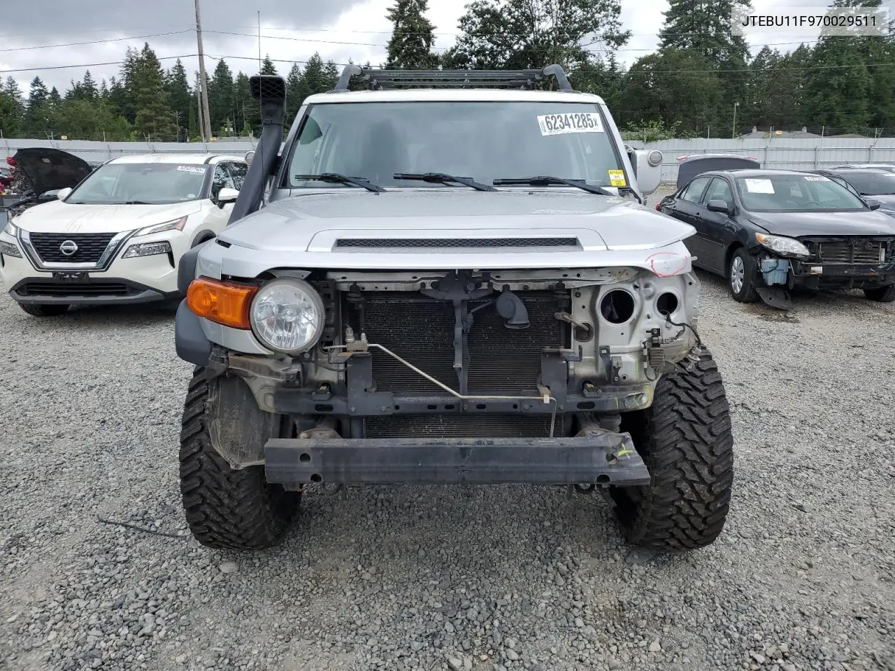2007 Toyota Fj Cruiser VIN: JTEBU11F970029511 Lot: 62341285