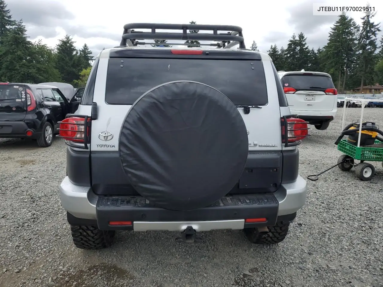 2007 Toyota Fj Cruiser VIN: JTEBU11F970029511 Lot: 62341285