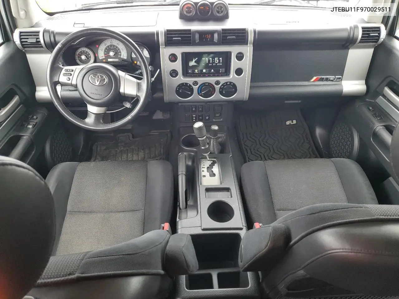 2007 Toyota Fj Cruiser VIN: JTEBU11F970029511 Lot: 62341285