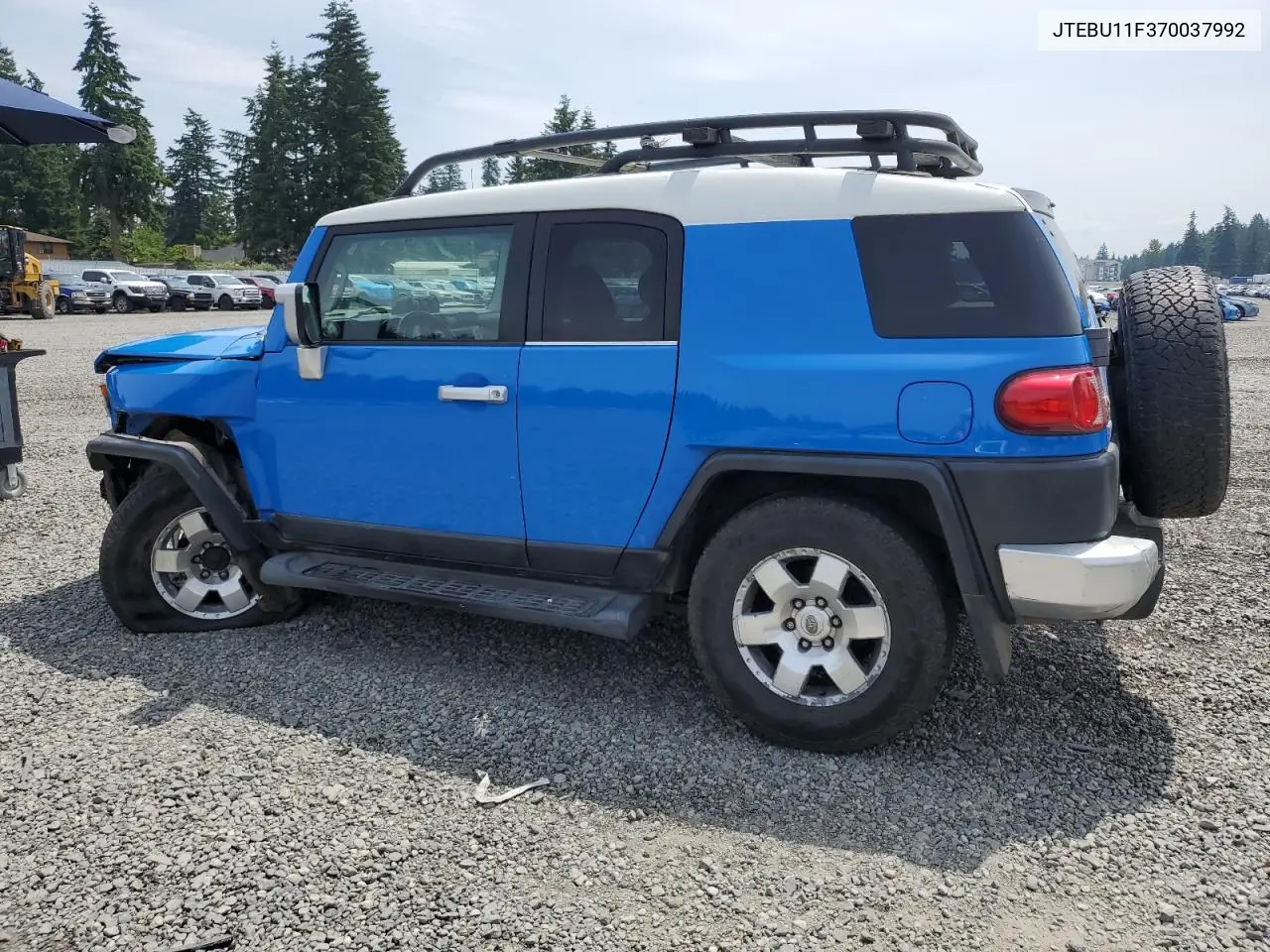 2007 Toyota Fj Cruiser VIN: JTEBU11F370037992 Lot: 62379815