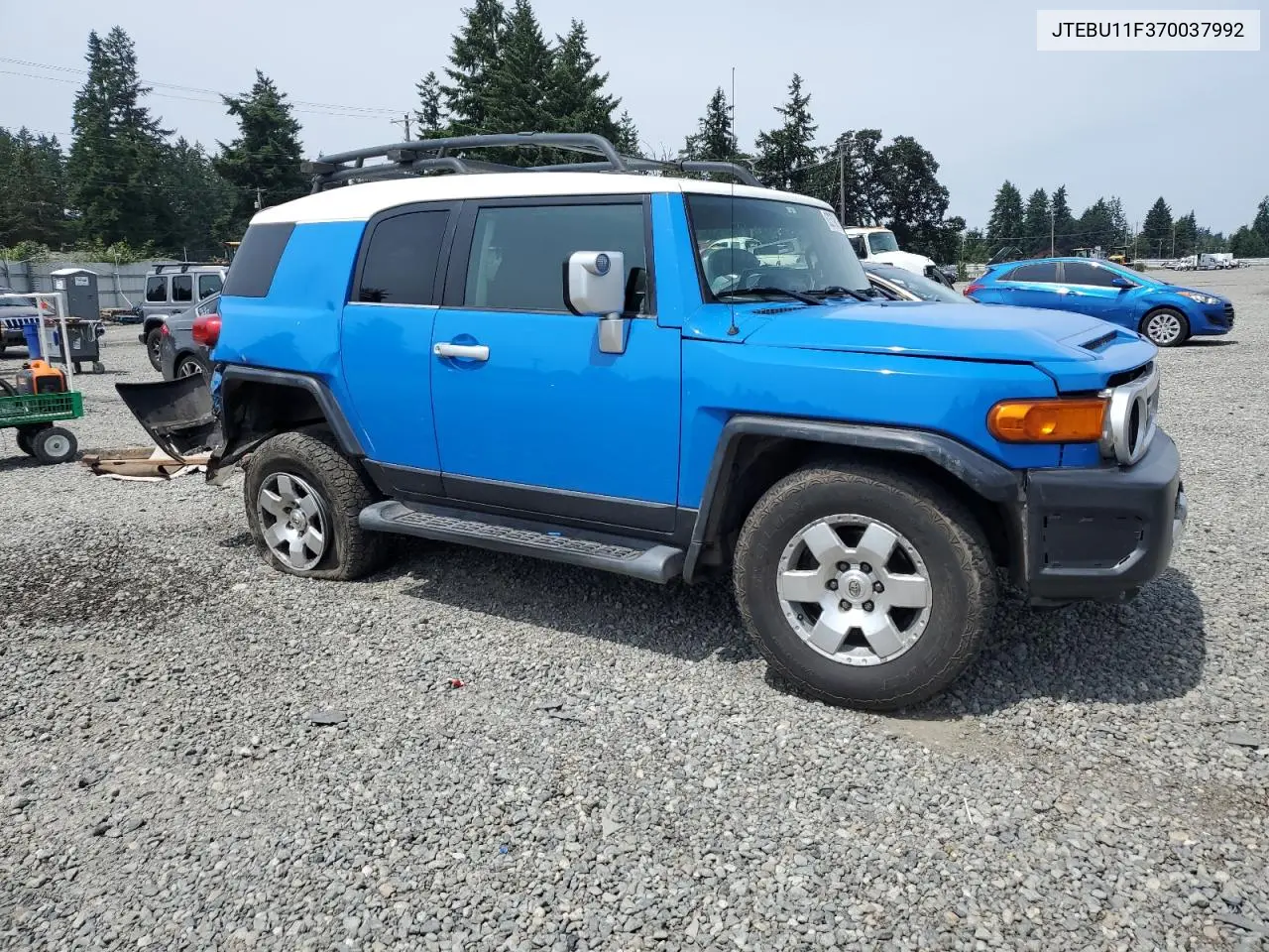 2007 Toyota Fj Cruiser VIN: JTEBU11F370037992 Lot: 62379815