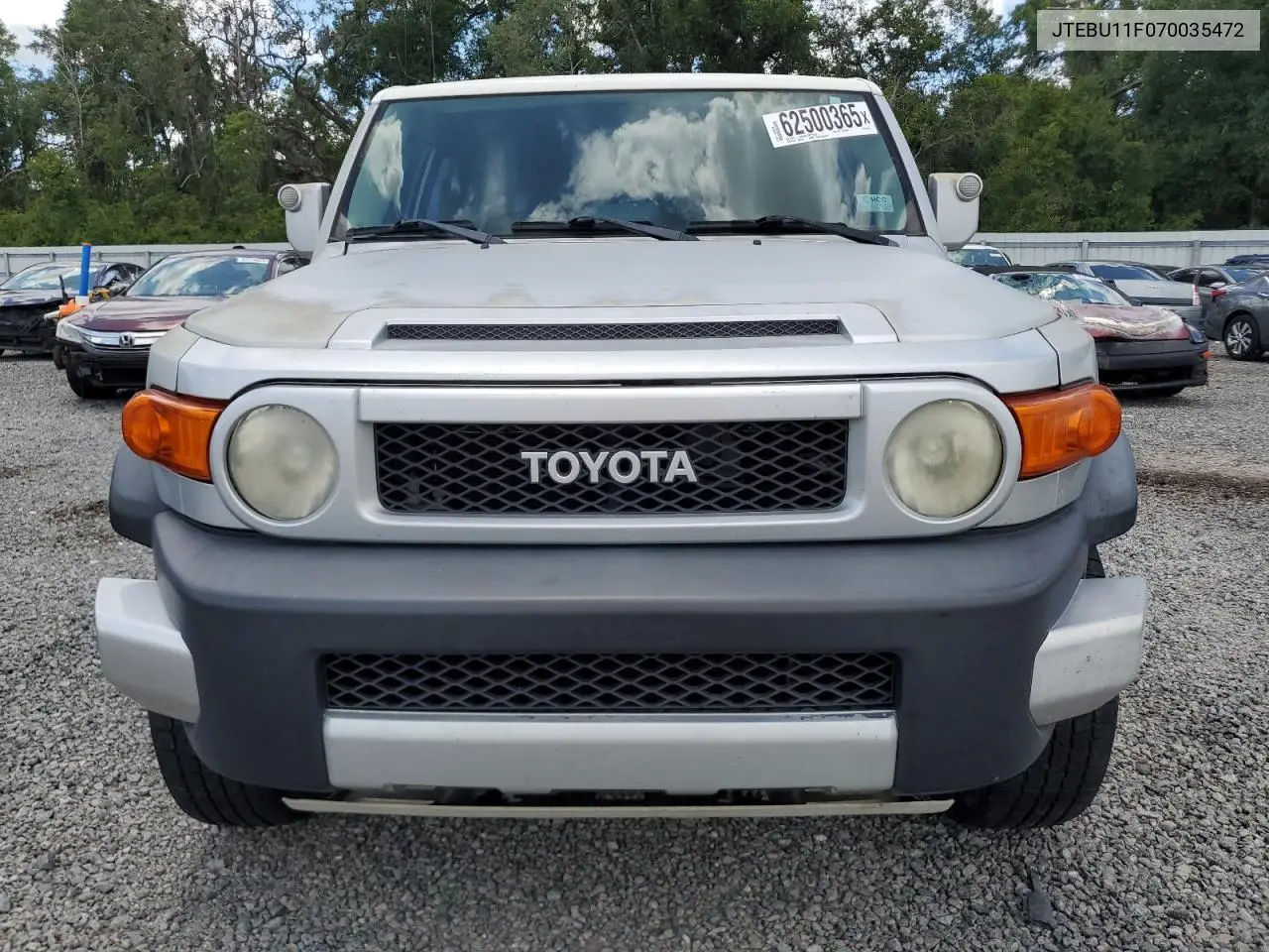 2007 Toyota Fj Cruiser VIN: JTEBU11F070035472 Lot: 62500365