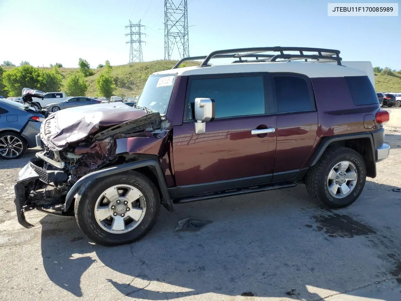 2007 Toyota Fj Cruiser VIN: JTEBU11F170085989 Lot: 62591835