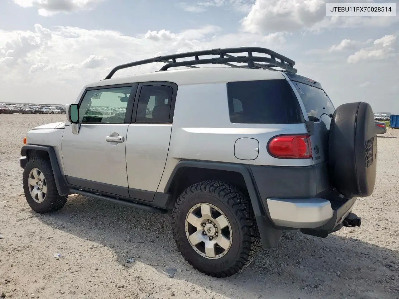2007 Toyota Fj Cruiser VIN: JTEBU11FX70028514 Lot: 62669705
