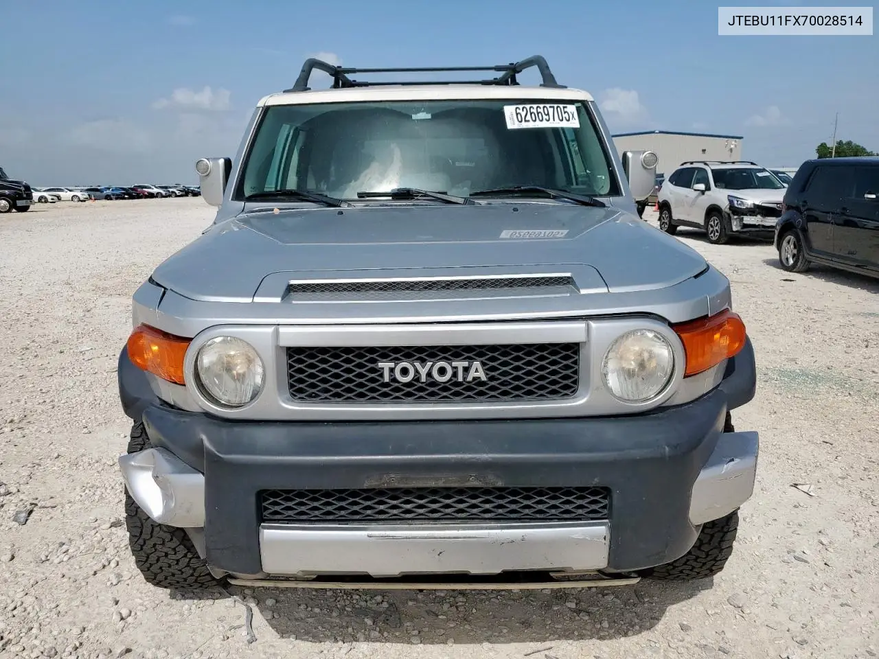 2007 Toyota Fj Cruiser VIN: JTEBU11FX70028514 Lot: 62669705