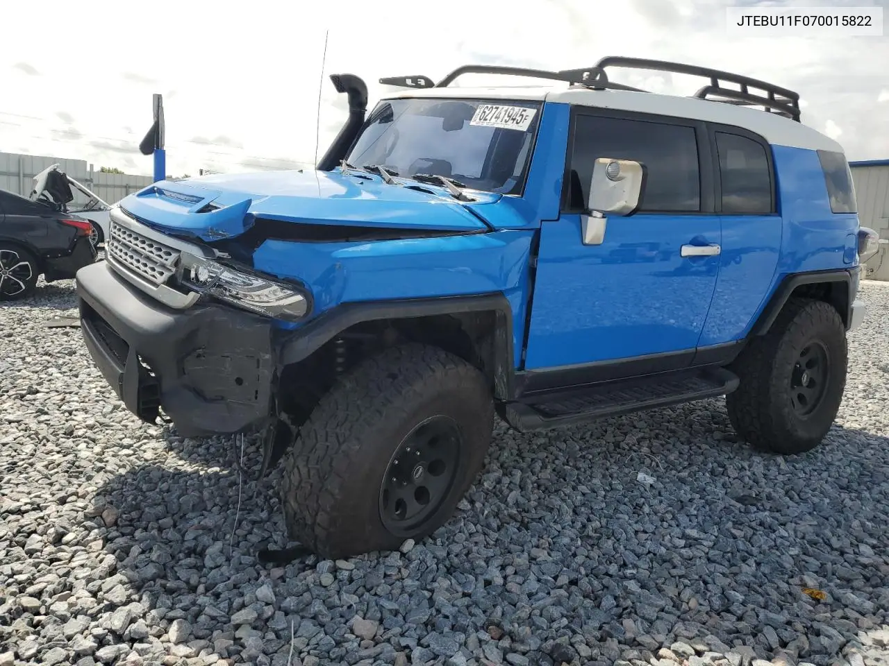 2007 Toyota Fj Cruiser VIN: JTEBU11F070015822 Lot: 62741945
