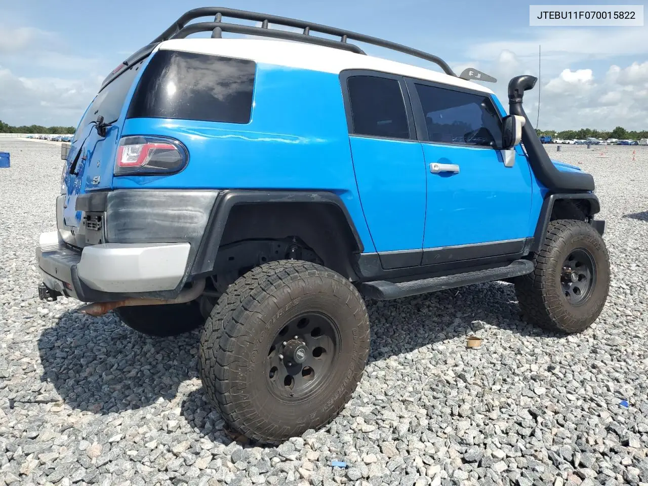 2007 Toyota Fj Cruiser VIN: JTEBU11F070015822 Lot: 62741945