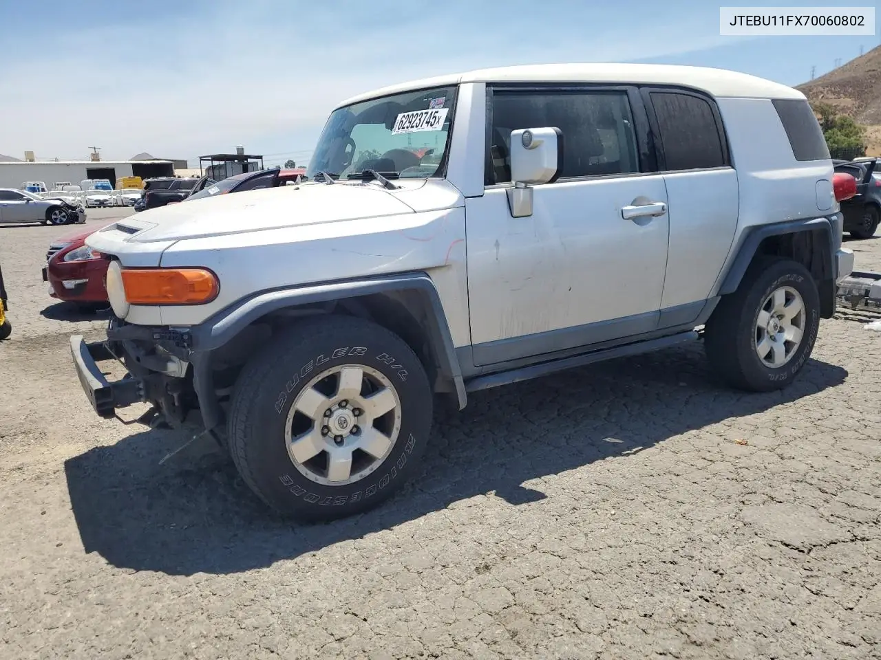 2007 Toyota Fj Cruiser VIN: JTEBU11FX70060802 Lot: 62923745