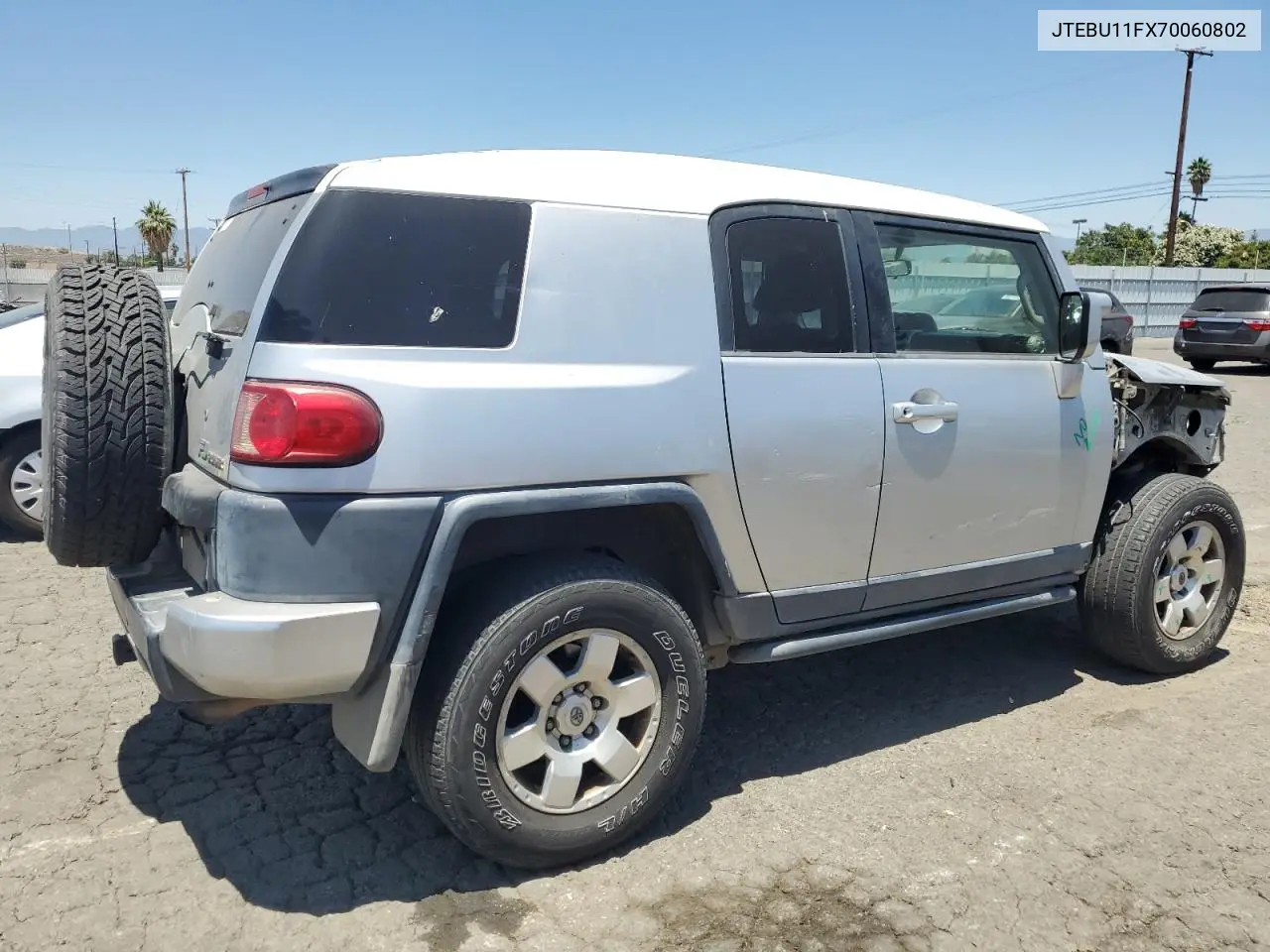 2007 Toyota Fj Cruiser VIN: JTEBU11FX70060802 Lot: 62923745