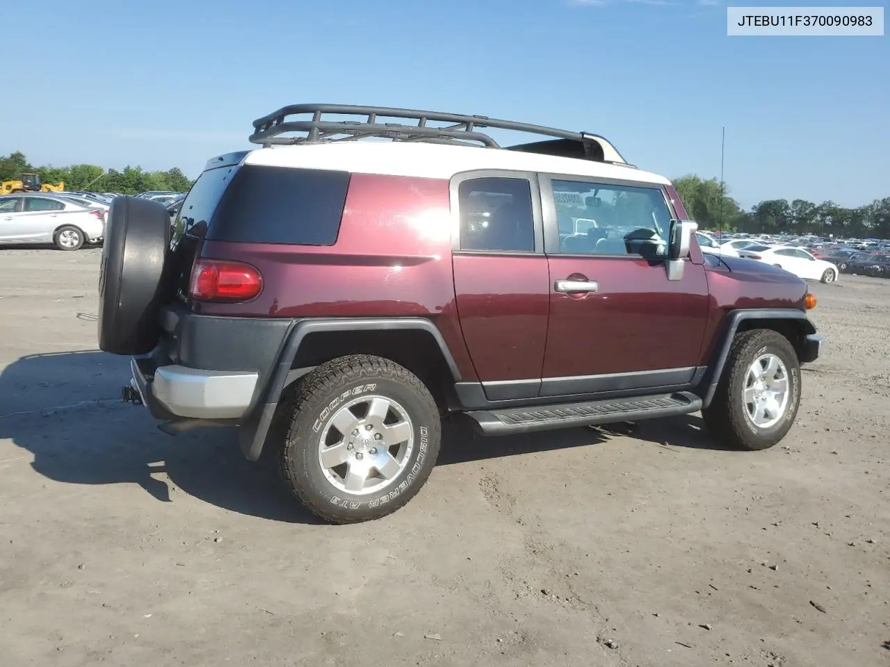 2007 Toyota Fj Cruiser VIN: JTEBU11F370090983 Lot: 63042235