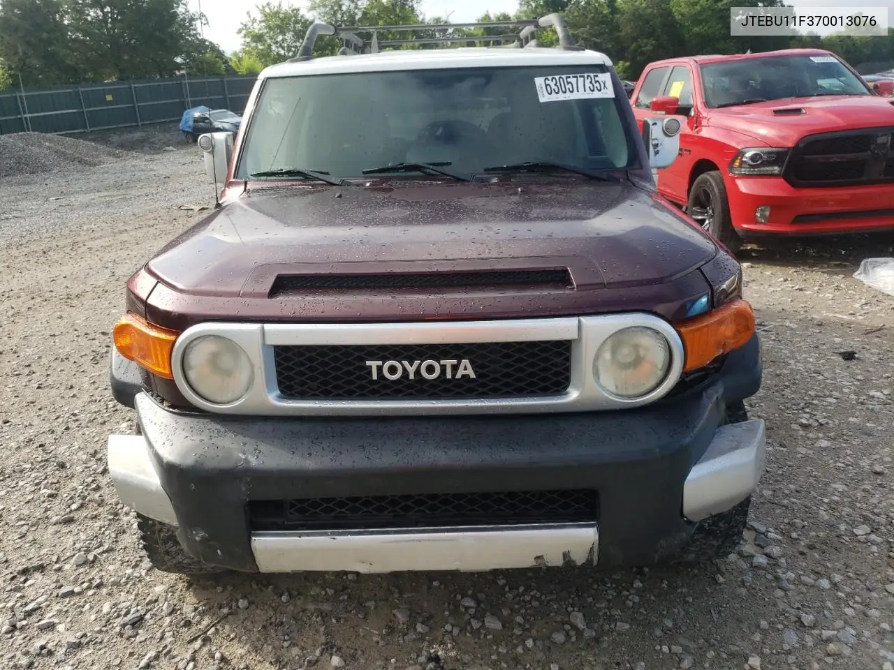 2007 Toyota Fj Cruiser VIN: JTEBU11F370013076 Lot: 63057735