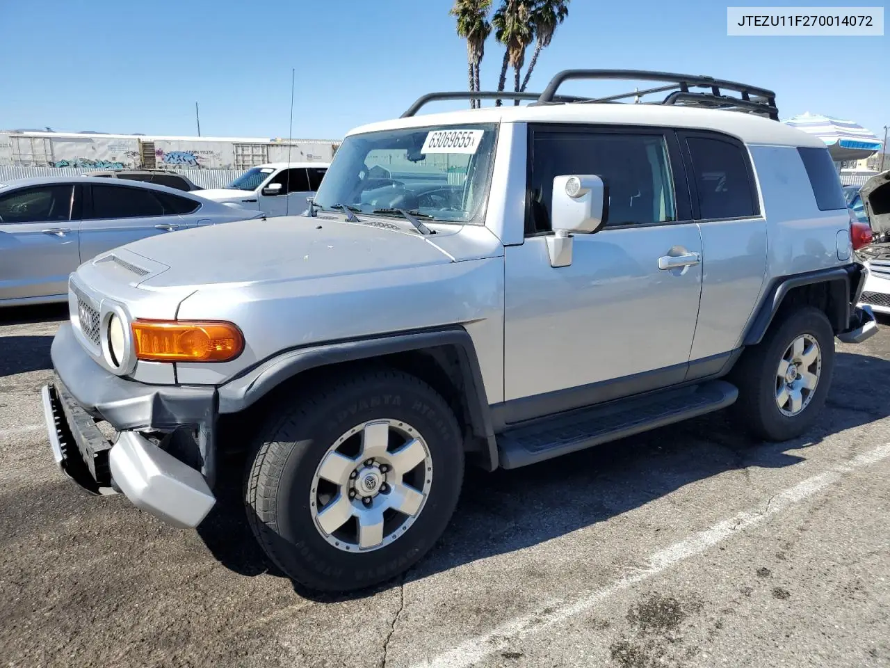 2007 Toyota Fj Cruiser VIN: JTEZU11F270014072 Lot: 63069655