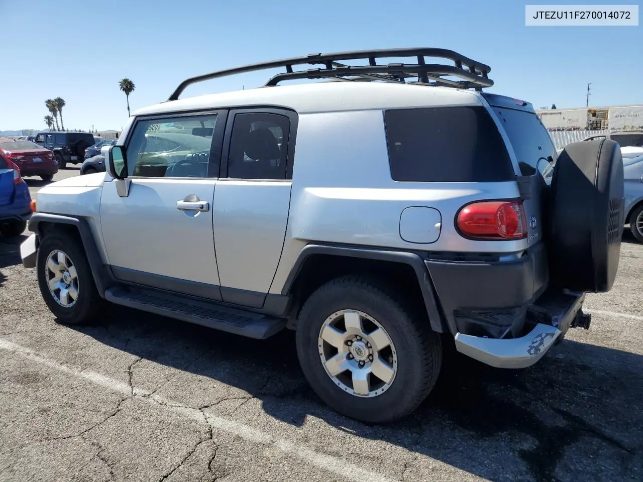 2007 Toyota Fj Cruiser VIN: JTEZU11F270014072 Lot: 63069655