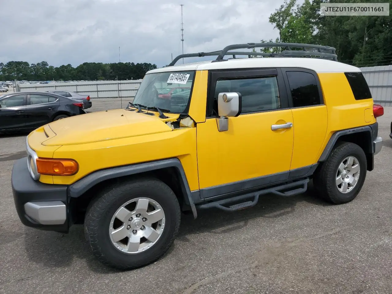 2007 Toyota Fj Cruiser VIN: JTEZU11F670011661 Lot: 63140485