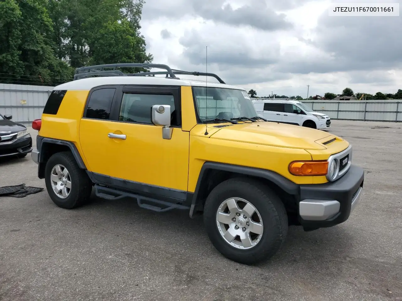 2007 Toyota Fj Cruiser VIN: JTEZU11F670011661 Lot: 63140485