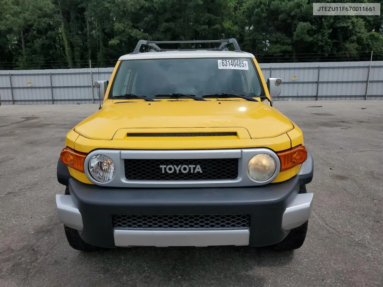 2007 Toyota Fj Cruiser VIN: JTEZU11F670011661 Lot: 63140485