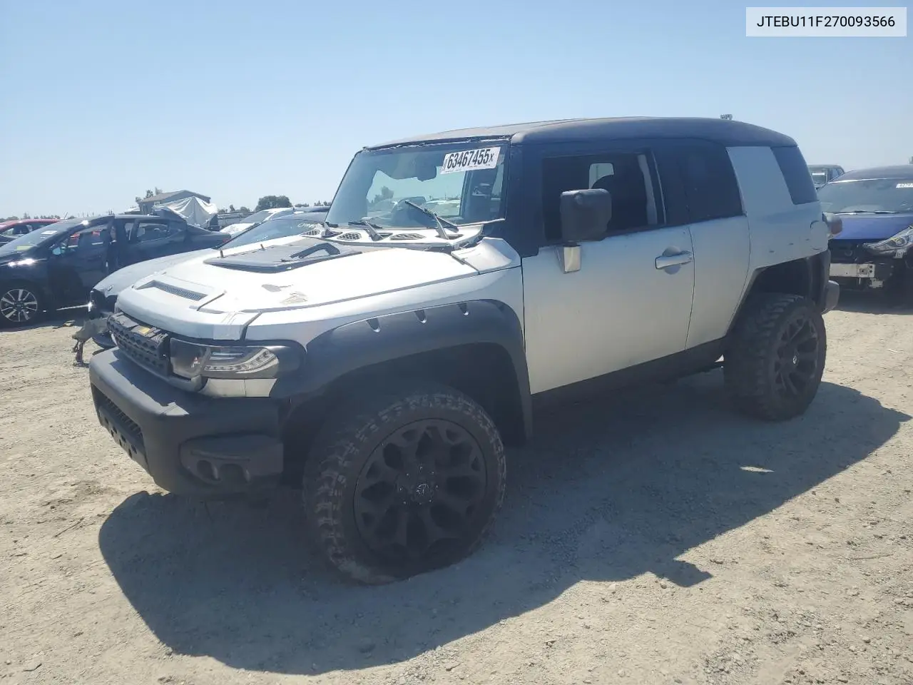 2007 Toyota Fj Cruiser VIN: JTEBU11F270093566 Lot: 63467455