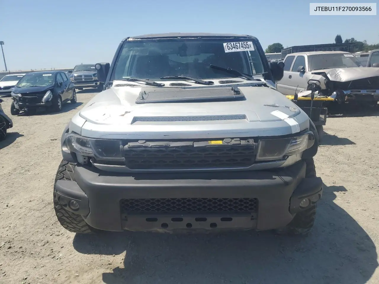 2007 Toyota Fj Cruiser VIN: JTEBU11F270093566 Lot: 63467455
