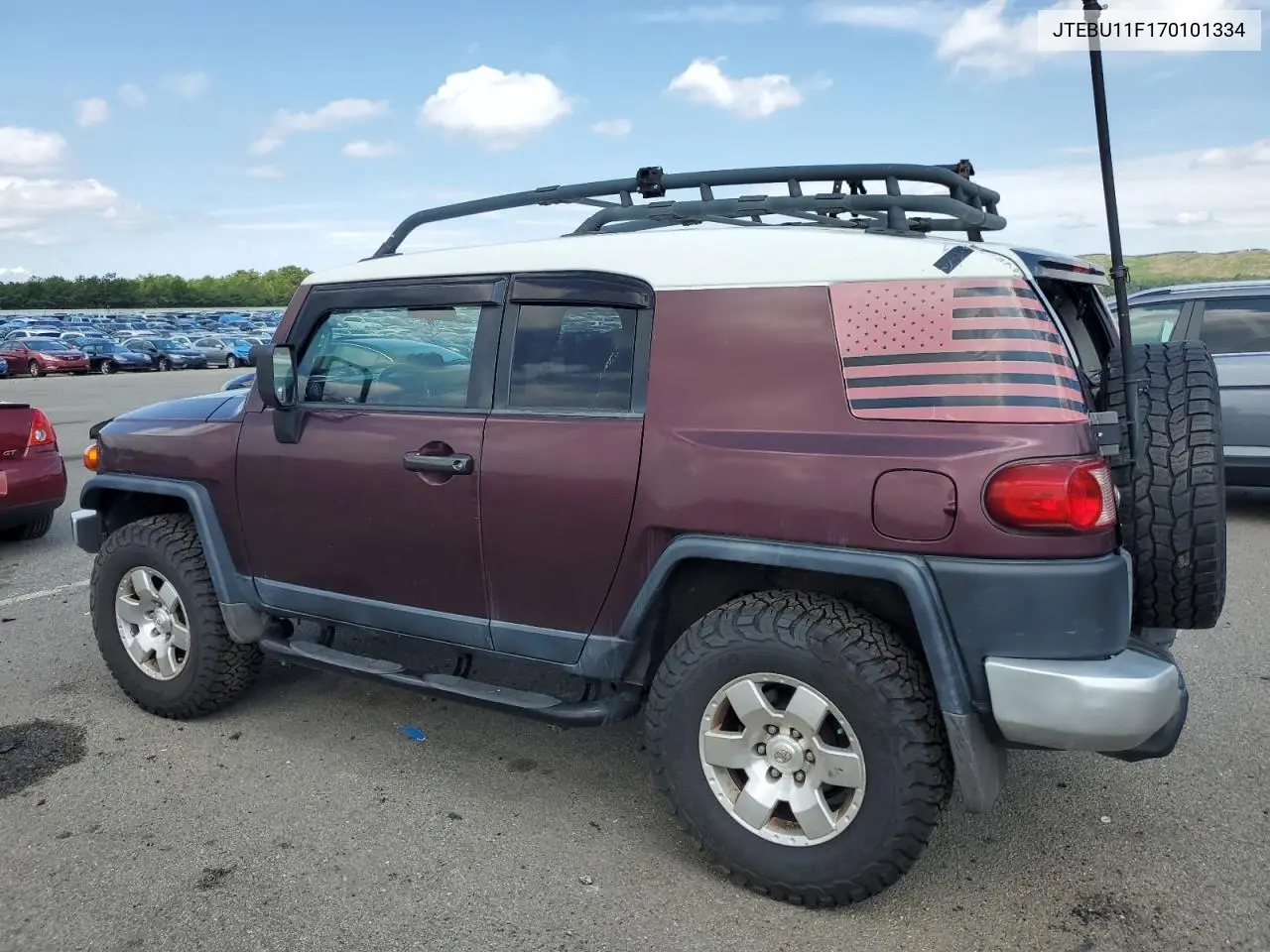2007 Toyota Fj Cruiser VIN: JTEBU11F170101334 Lot: 63501185