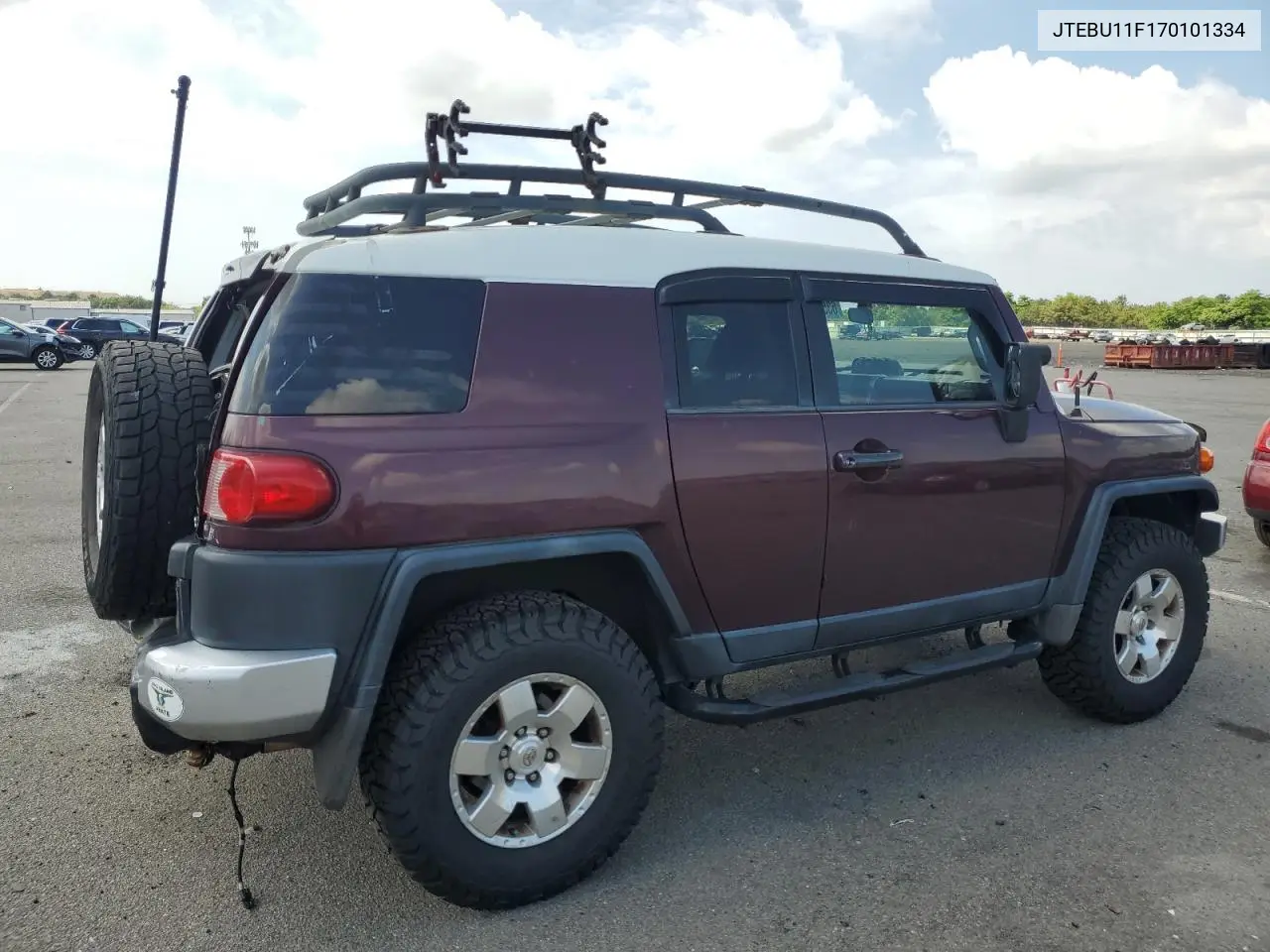 2007 Toyota Fj Cruiser VIN: JTEBU11F170101334 Lot: 63501185