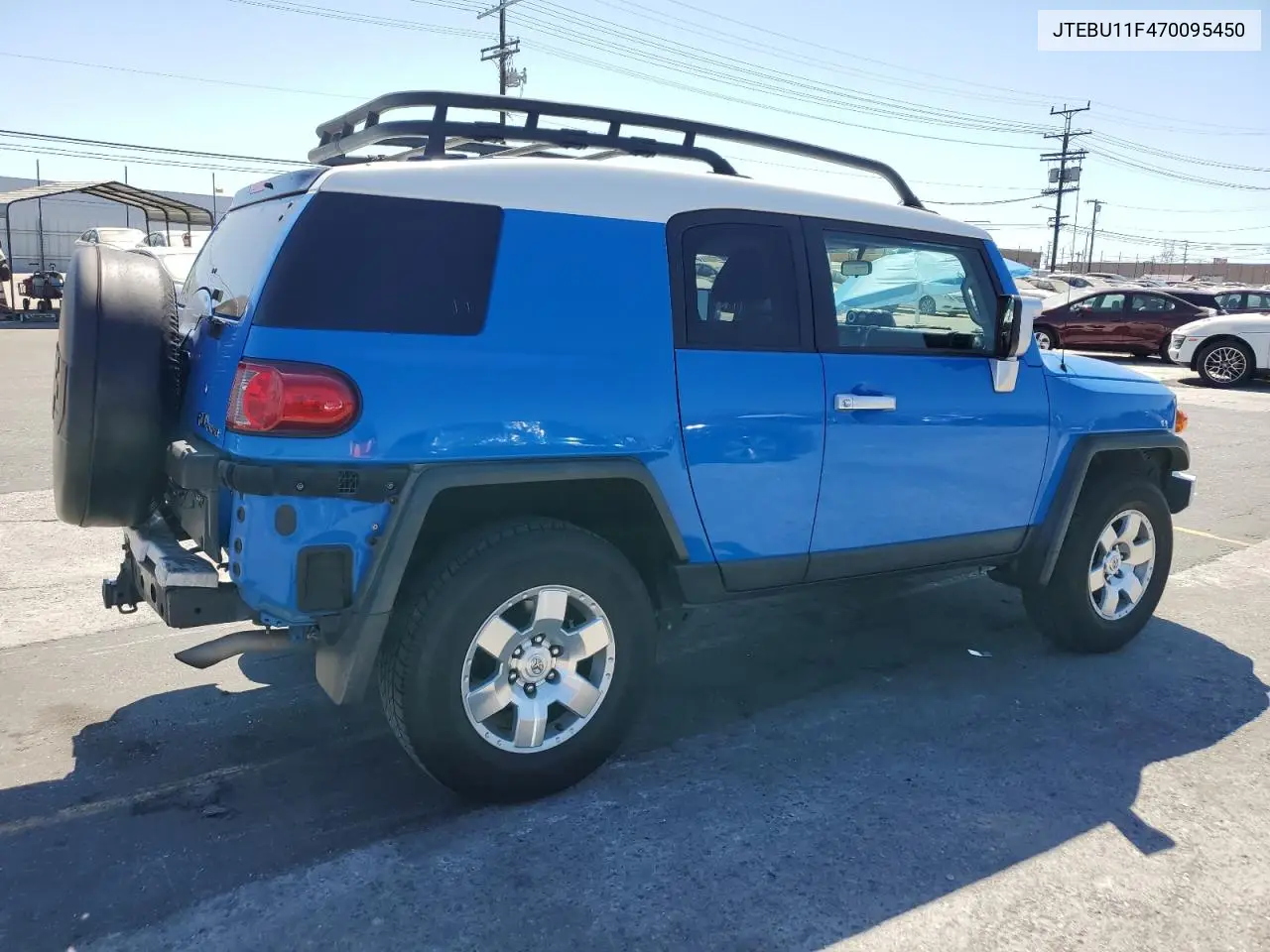 2007 Toyota Fj Cruiser VIN: JTEBU11F470095450 Lot: 64128605