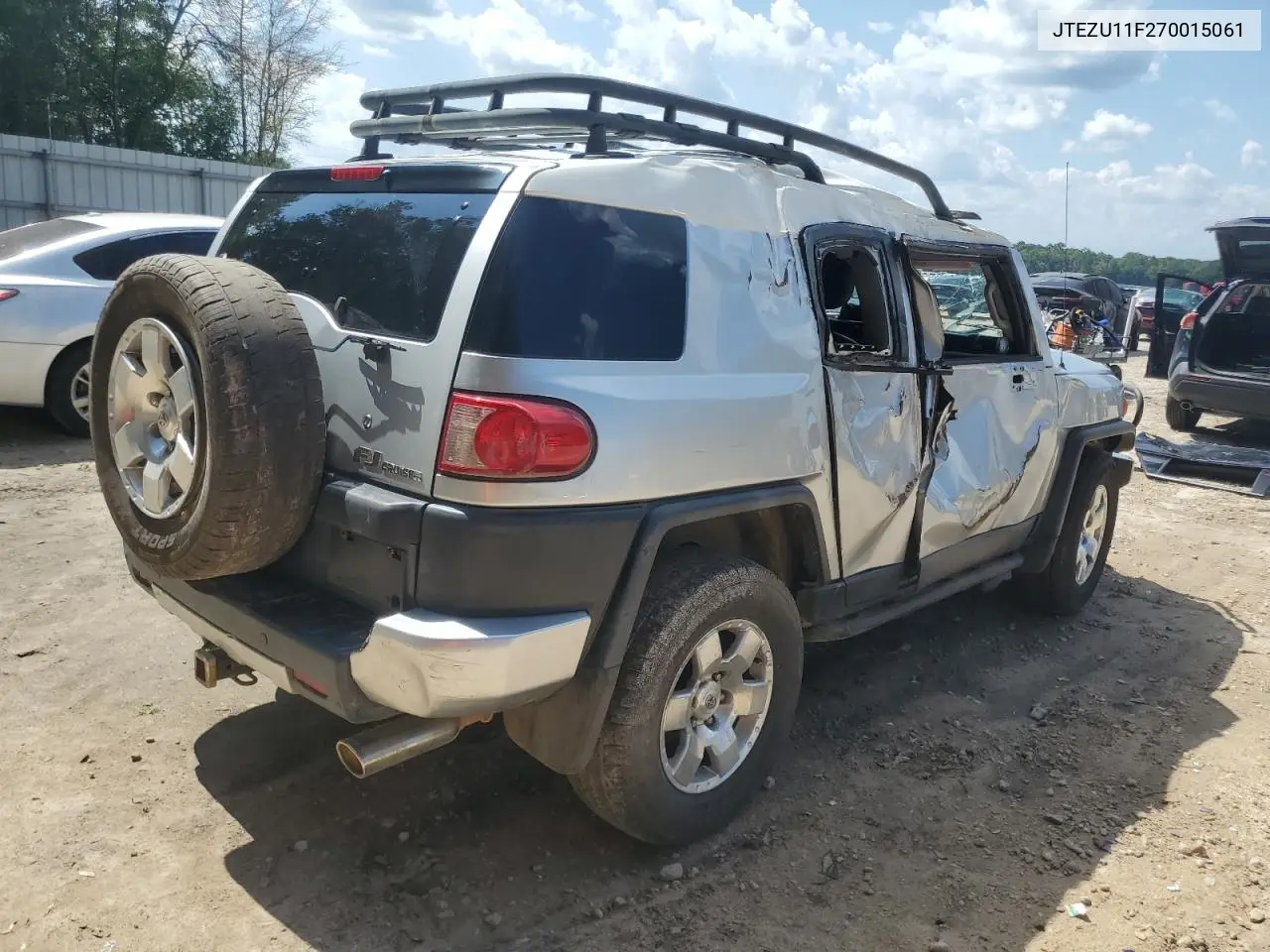 2007 Toyota Fj Cruiser VIN: JTEZU11F270015061 Lot: 64207175
