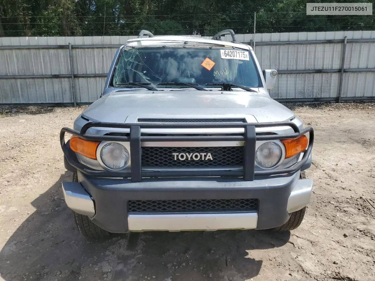 2007 Toyota Fj Cruiser VIN: JTEZU11F270015061 Lot: 64207175