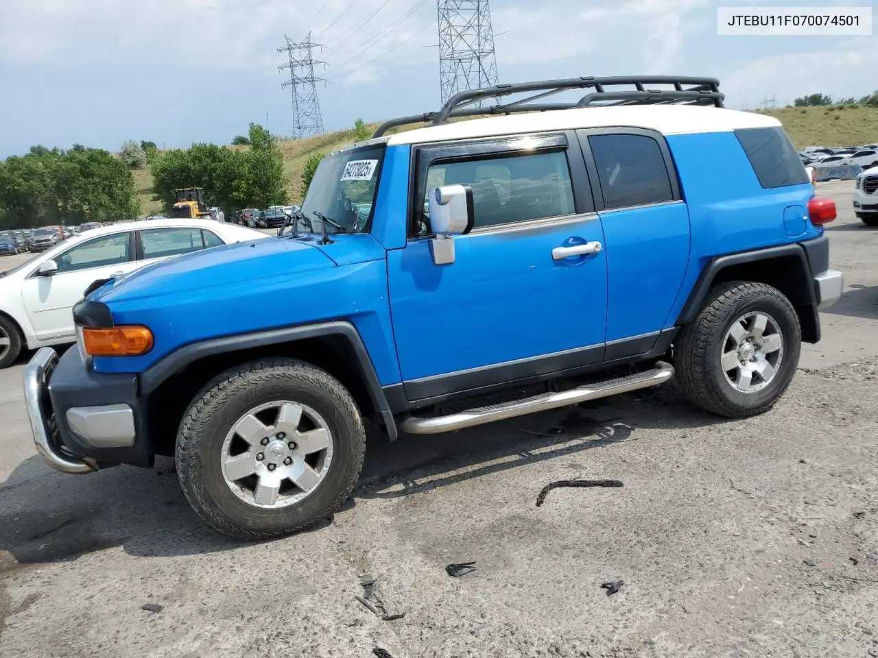 2007 Toyota Fj Cruiser VIN: JTEBU11F070074501 Lot: 64273025