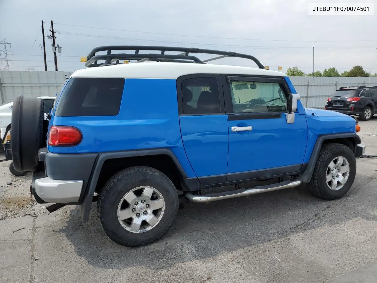 2007 Toyota Fj Cruiser VIN: JTEBU11F070074501 Lot: 64273025