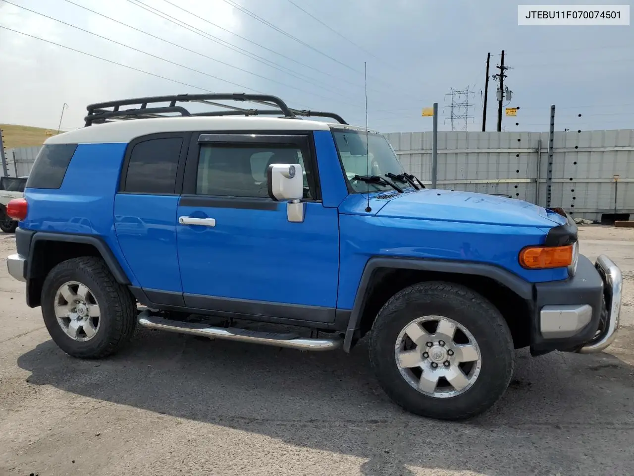 2007 Toyota Fj Cruiser VIN: JTEBU11F070074501 Lot: 64273025