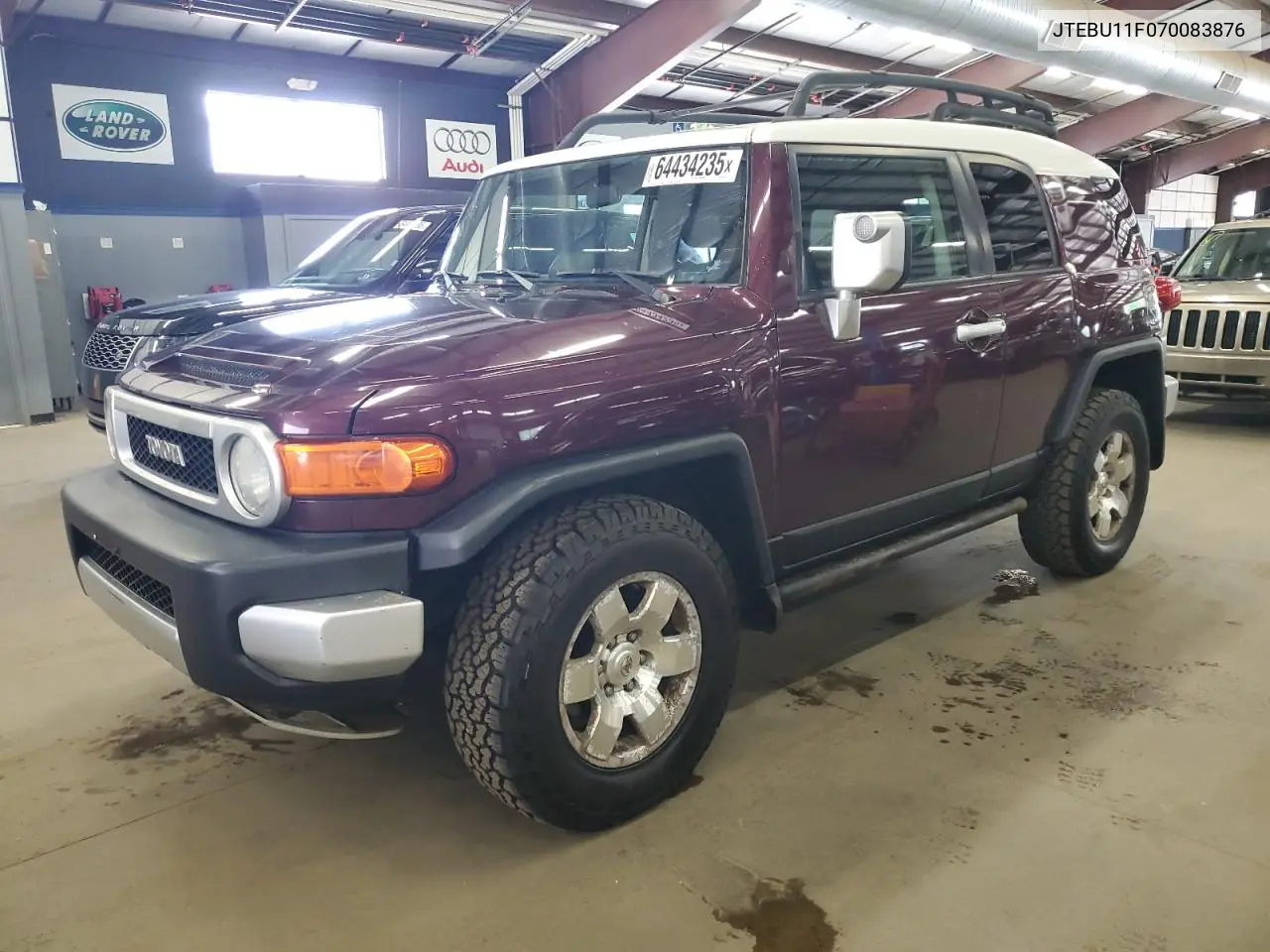 2007 Toyota Fj Cruiser VIN: JTEBU11F070083876 Lot: 64434235