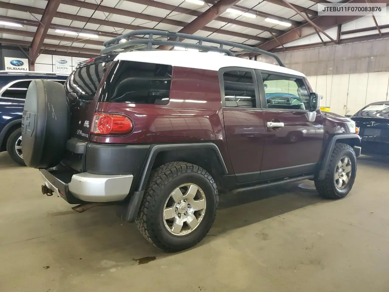 2007 Toyota Fj Cruiser VIN: JTEBU11F070083876 Lot: 64434235