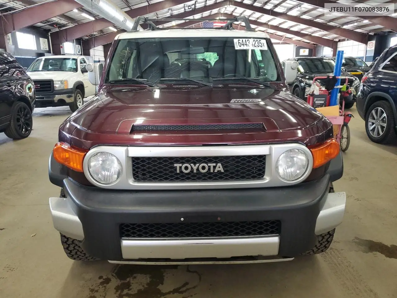 2007 Toyota Fj Cruiser VIN: JTEBU11F070083876 Lot: 64434235