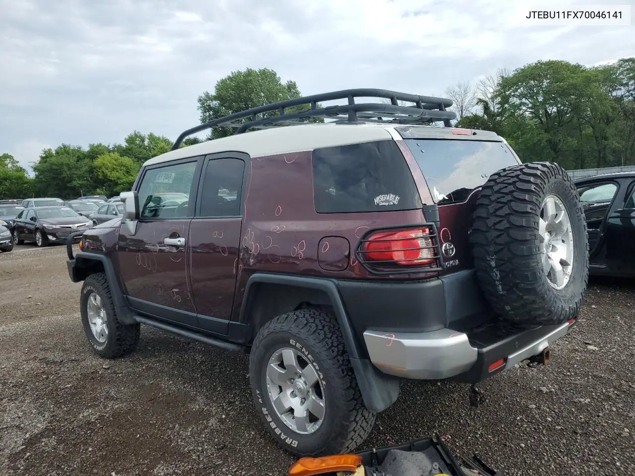 2007 Toyota Fj Cruiser VIN: JTEBU11FX70046141 Lot: 64619335