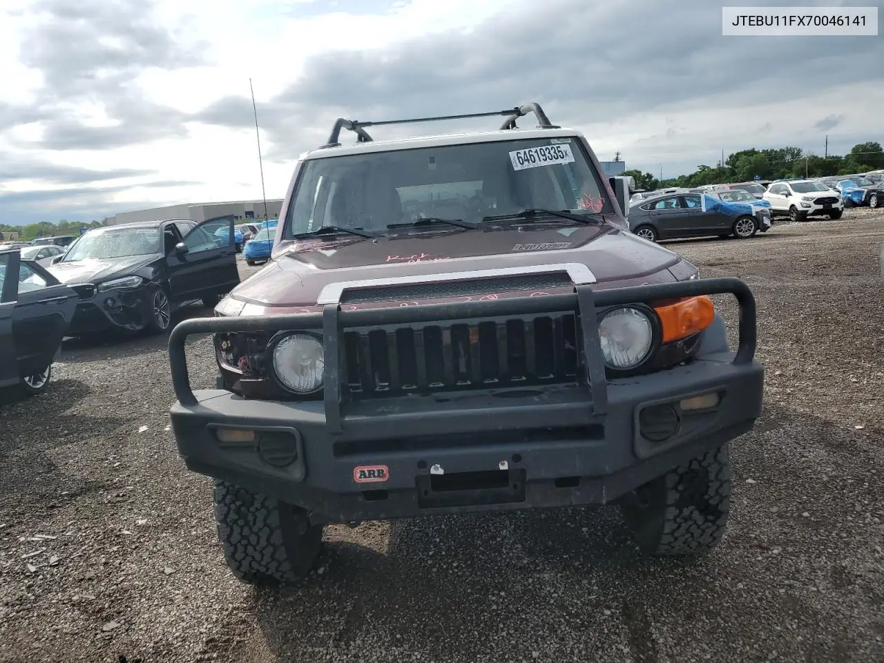 2007 Toyota Fj Cruiser VIN: JTEBU11FX70046141 Lot: 64619335