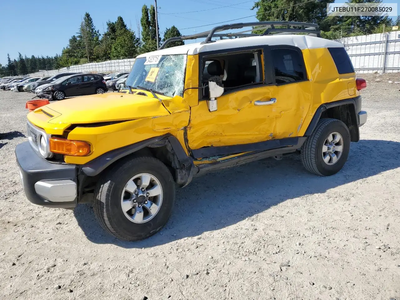 2007 Toyota Fj Cruiser VIN: JTEBU11F270085029 Lot: 64625715