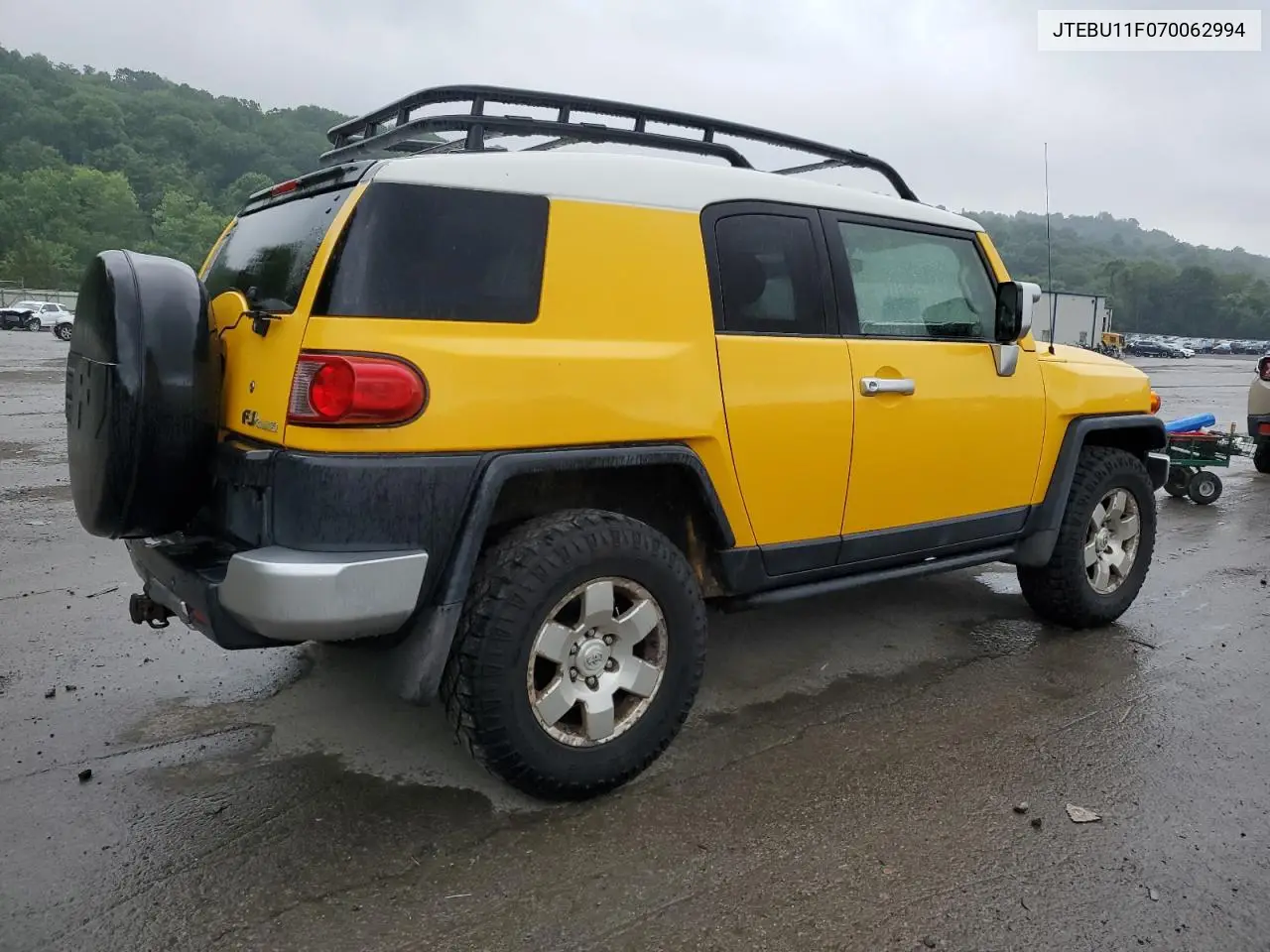 2007 Toyota Fj Cruiser VIN: JTEBU11F070062994 Lot: 64658625