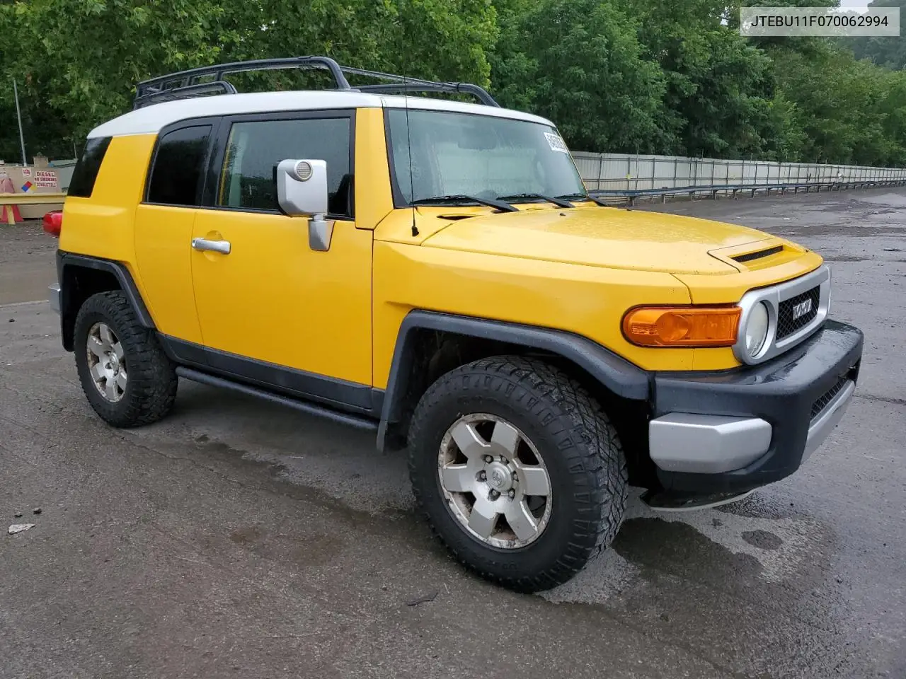 2007 Toyota Fj Cruiser VIN: JTEBU11F070062994 Lot: 64658625