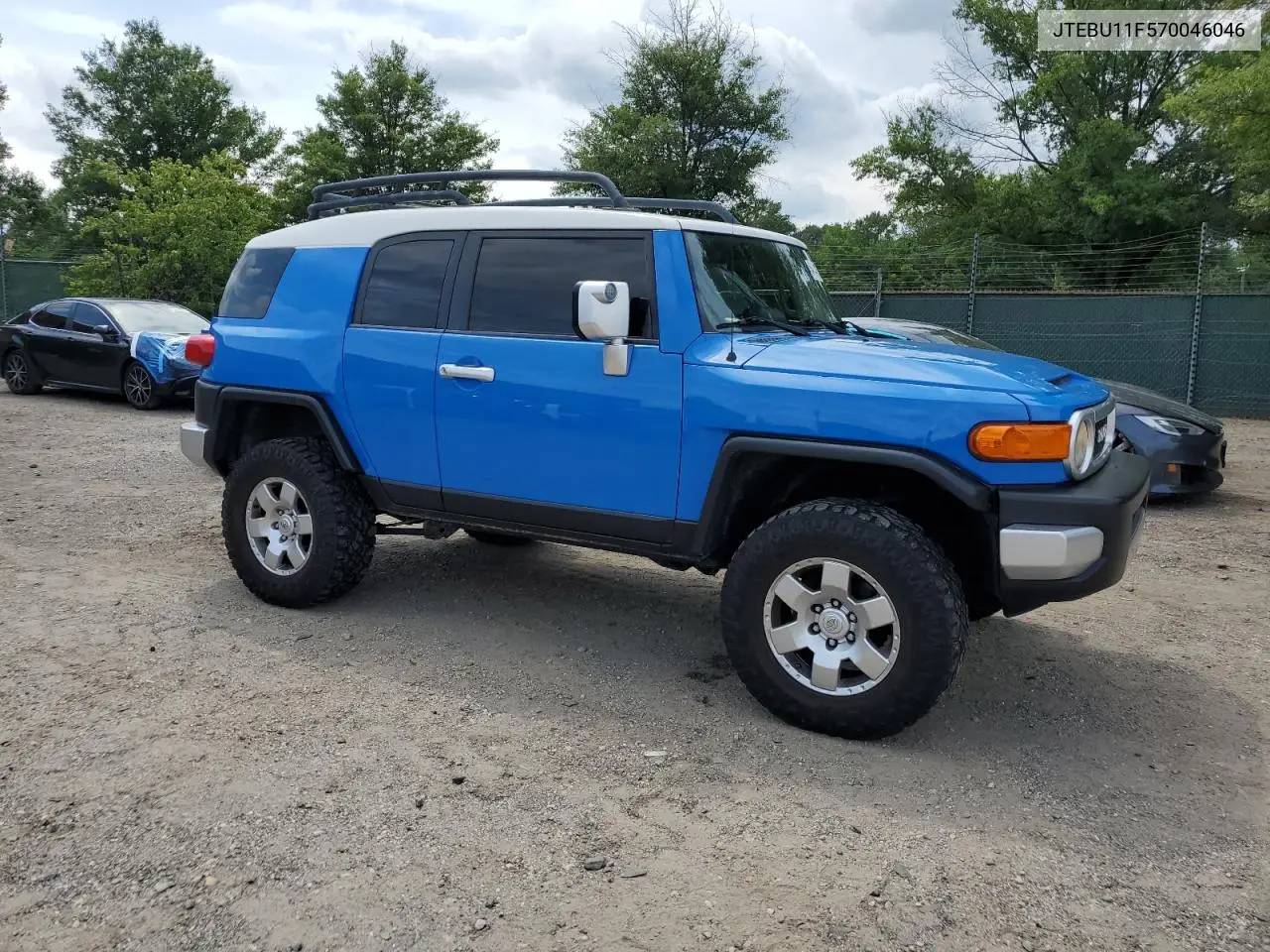 2007 Toyota Fj Cruiser VIN: JTEBU11F570046046 Lot: 64854215