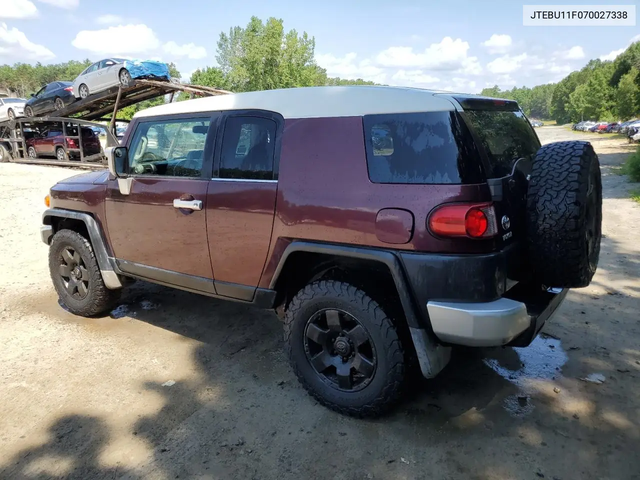 2007 Toyota Fj Cruiser VIN: JTEBU11F070027338 Lot: 64941465