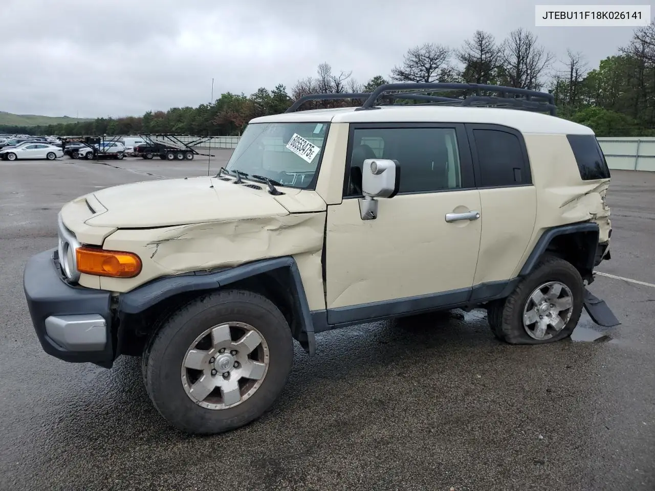 2008 Toyota Fj Cruiser VIN: JTEBU11F18K026141 Lot: 60553475