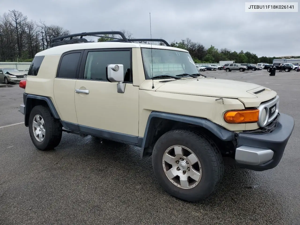 2008 Toyota Fj Cruiser VIN: JTEBU11F18K026141 Lot: 60553475