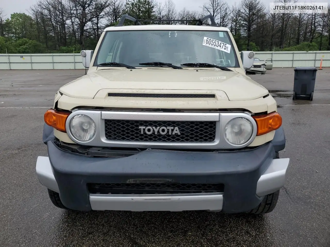 2008 Toyota Fj Cruiser VIN: JTEBU11F18K026141 Lot: 60553475