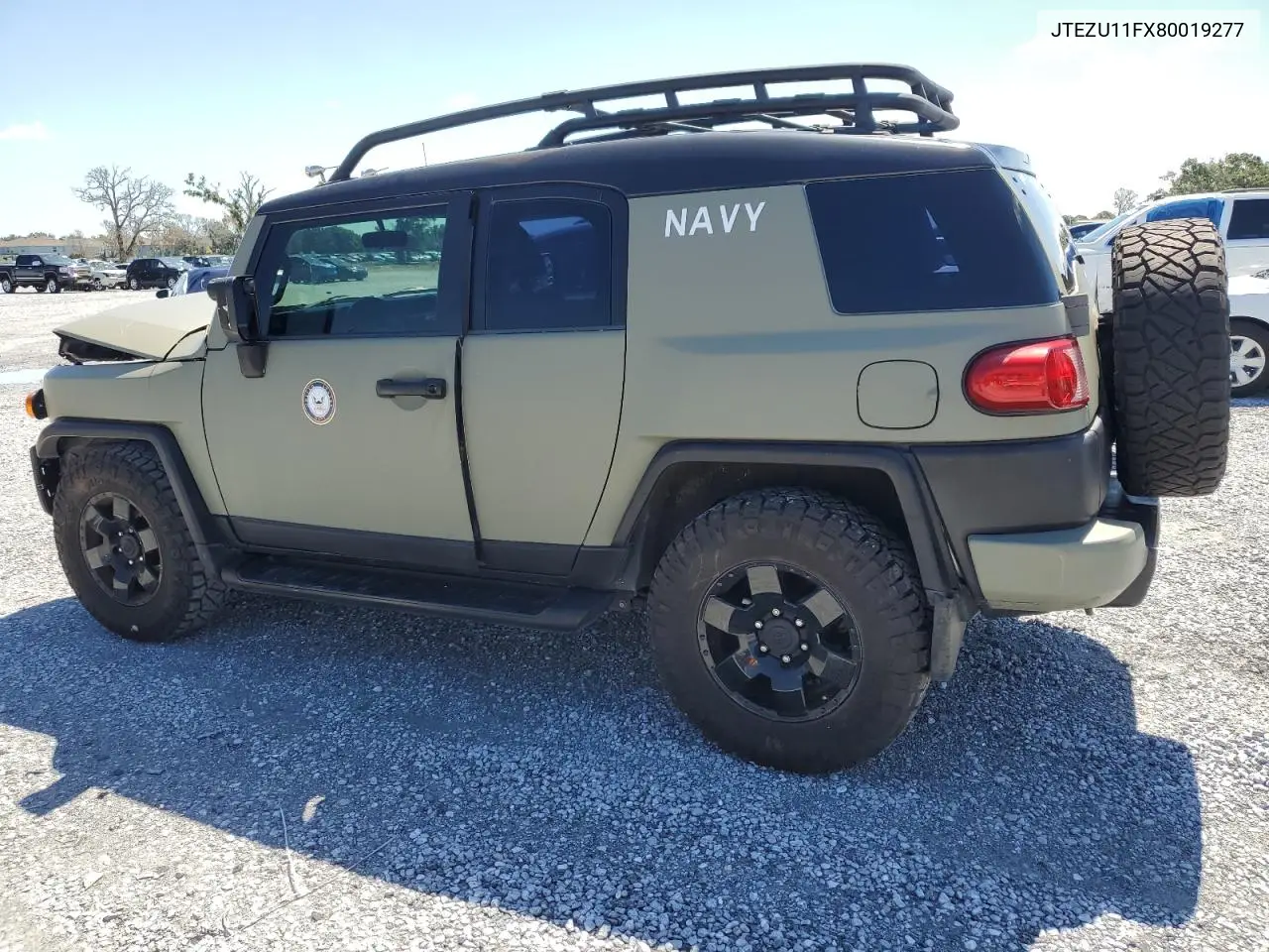 2008 Toyota Fj Cruiser VIN: JTEZU11FX80019277 Lot: 61400935