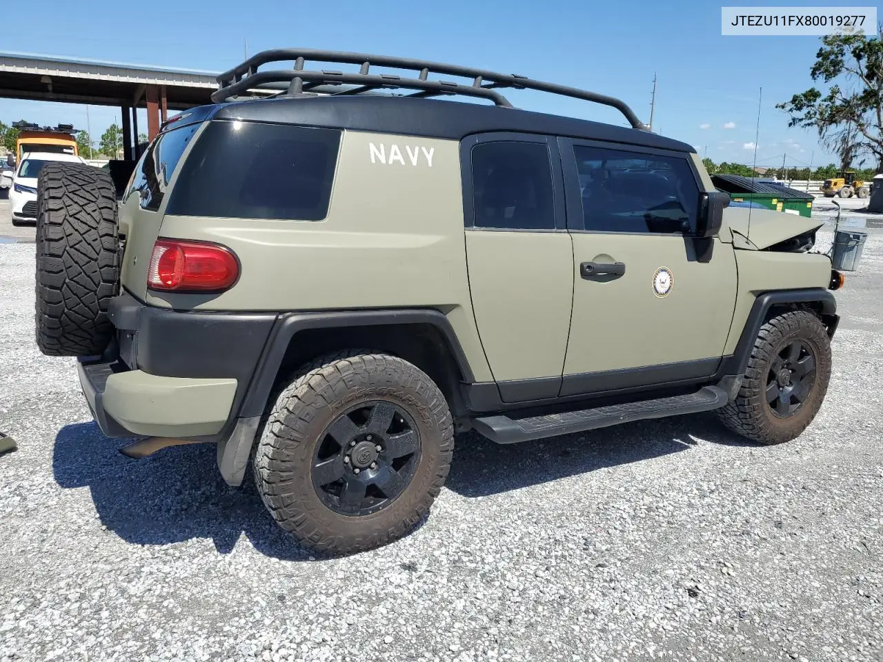 2008 Toyota Fj Cruiser VIN: JTEZU11FX80019277 Lot: 61400935