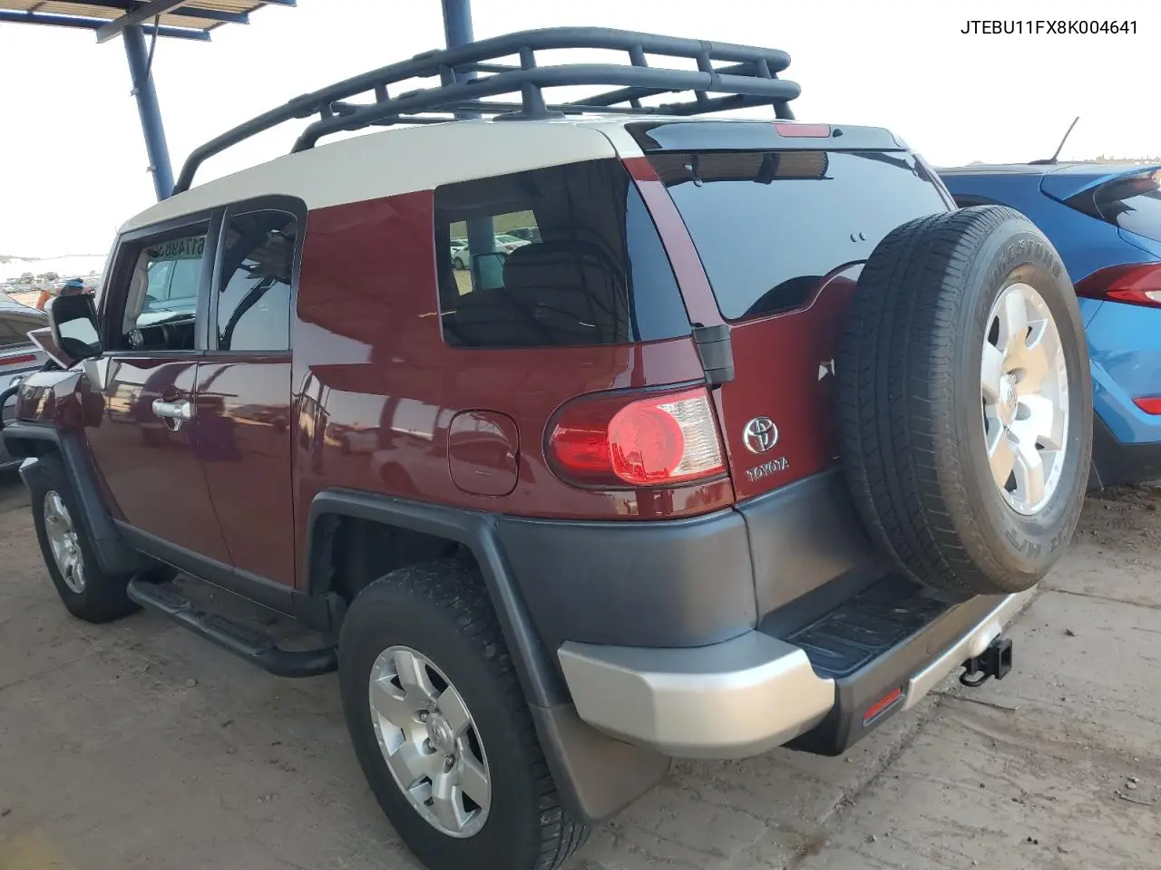 2008 Toyota Fj Cruiser VIN: JTEBU11FX8K004641 Lot: 61749835