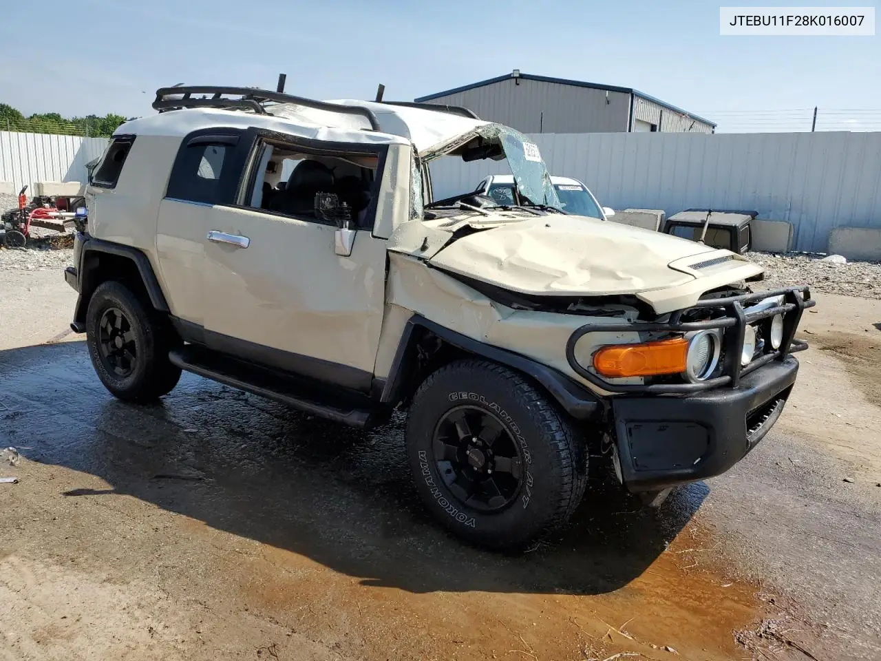 2008 Toyota Fj Cruiser VIN: JTEBU11F28K016007 Lot: 62185875